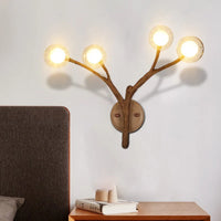 Modern Wooden Branch Pendant Light