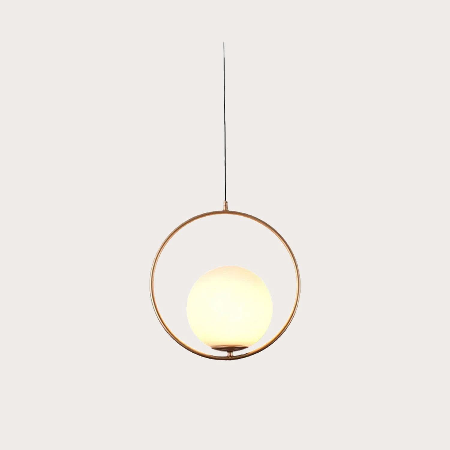 Lampadario moderno a sfera in vetro smerigliato Glarefusion