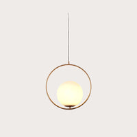 Glarefusion Modern Frosted Glass Ball Chandelier