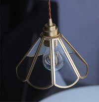 Nordic Style Vintage Brass Pendant Light