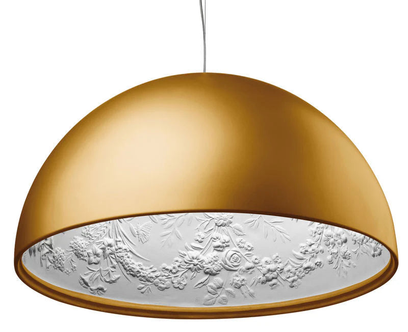 Glarefusion Lampada a sospensione moderna e creativa in vetro semicircolare