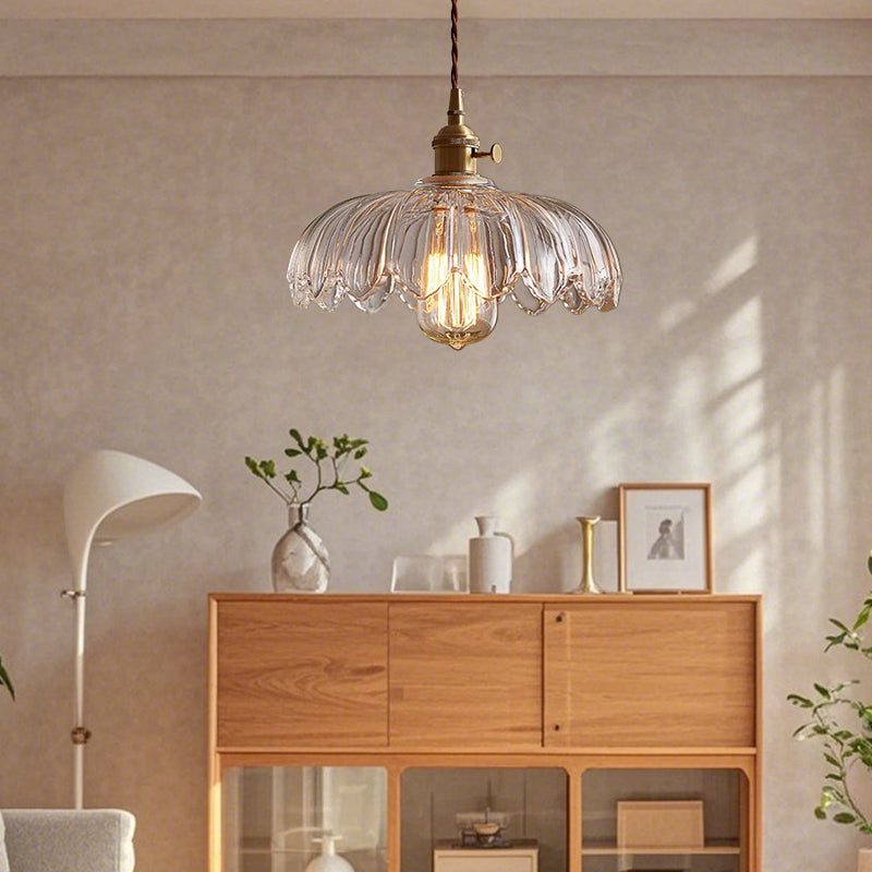 Glarefusion Chic Glass Flower Pendel Lampe