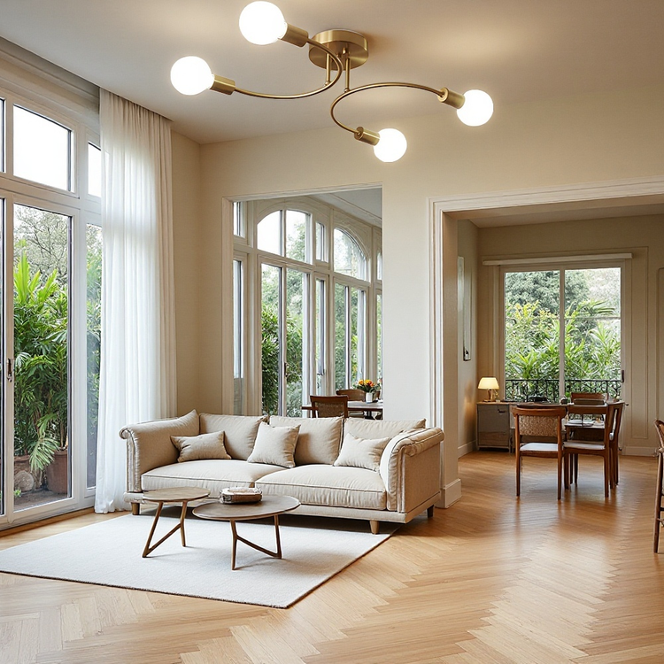 Moderne kreativt multi-pære loftslys