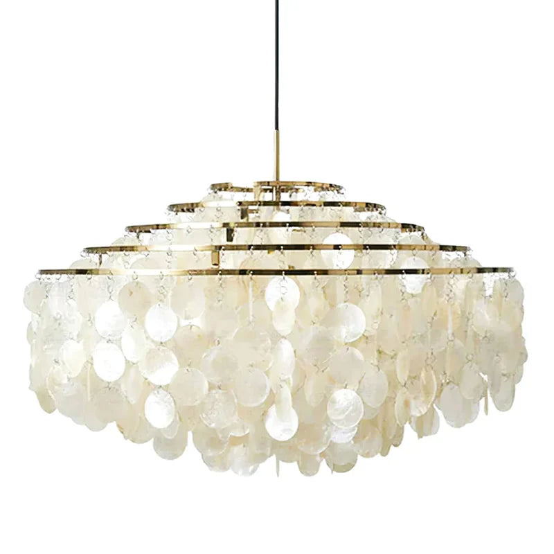 Modern Cloud-like Shell Chandelier