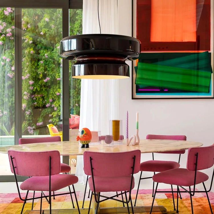 Plafonnier créatif en vitrail Glarefusion