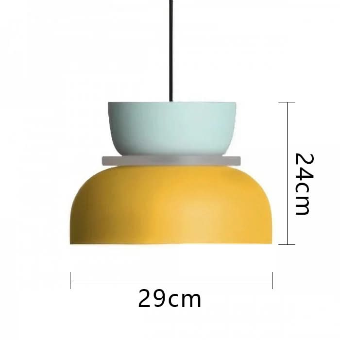 Lampadario in acrilico Macaron semplice nordico Glarefusion
