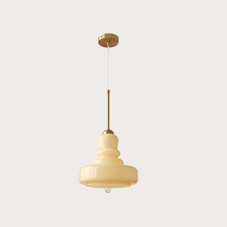 Glarefusion fransk farverig græskar vedhæng