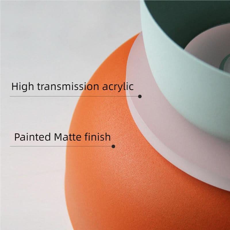 Lampadario in acrilico Macaron semplice nordico Glarefusion