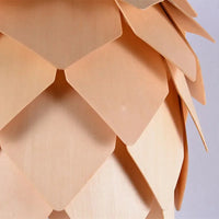 Lampada a sospensione in legno chic moderno