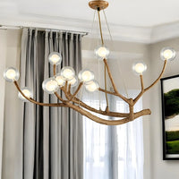 Modern Wooden Branch Pendant Light