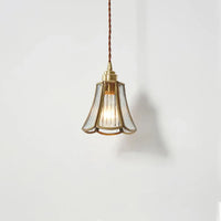 Nordic Style Vintage Brass Pendant Light