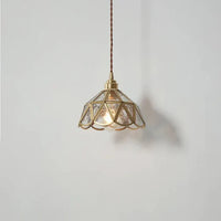 Nordic Style Vintage Brass Pendant Light