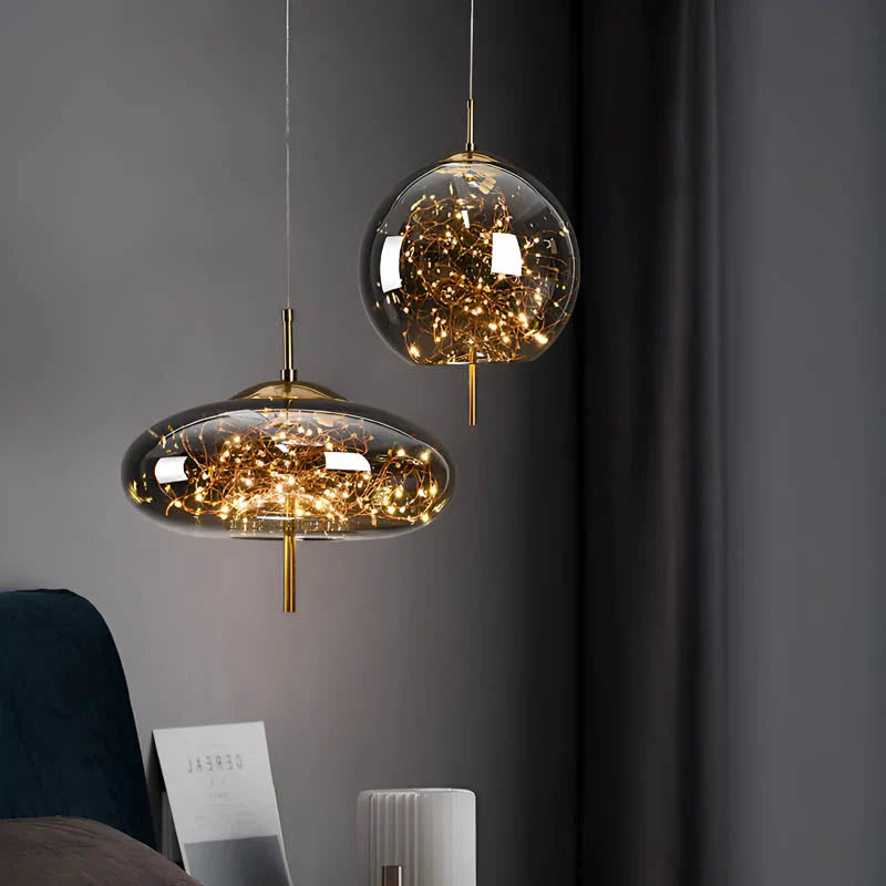 Moderne udsøgt glas pendellamp