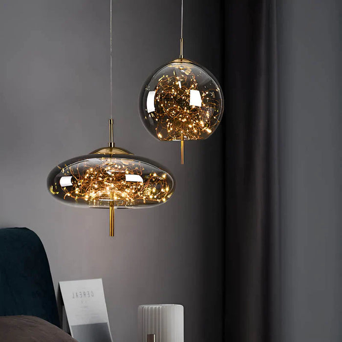 Moderne udsøgt glas pendellamp