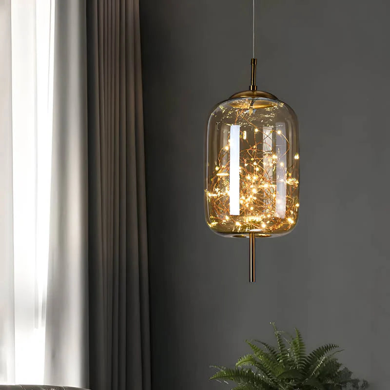 Moderne udsøgt glas pendellamp