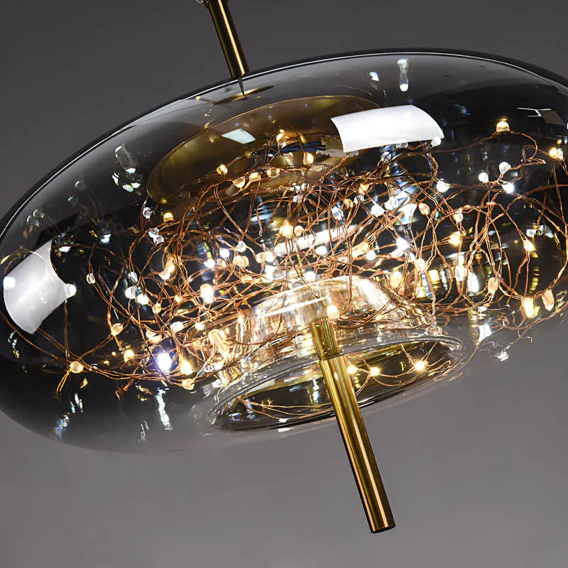 Moderne udsøgt glas pendellamp