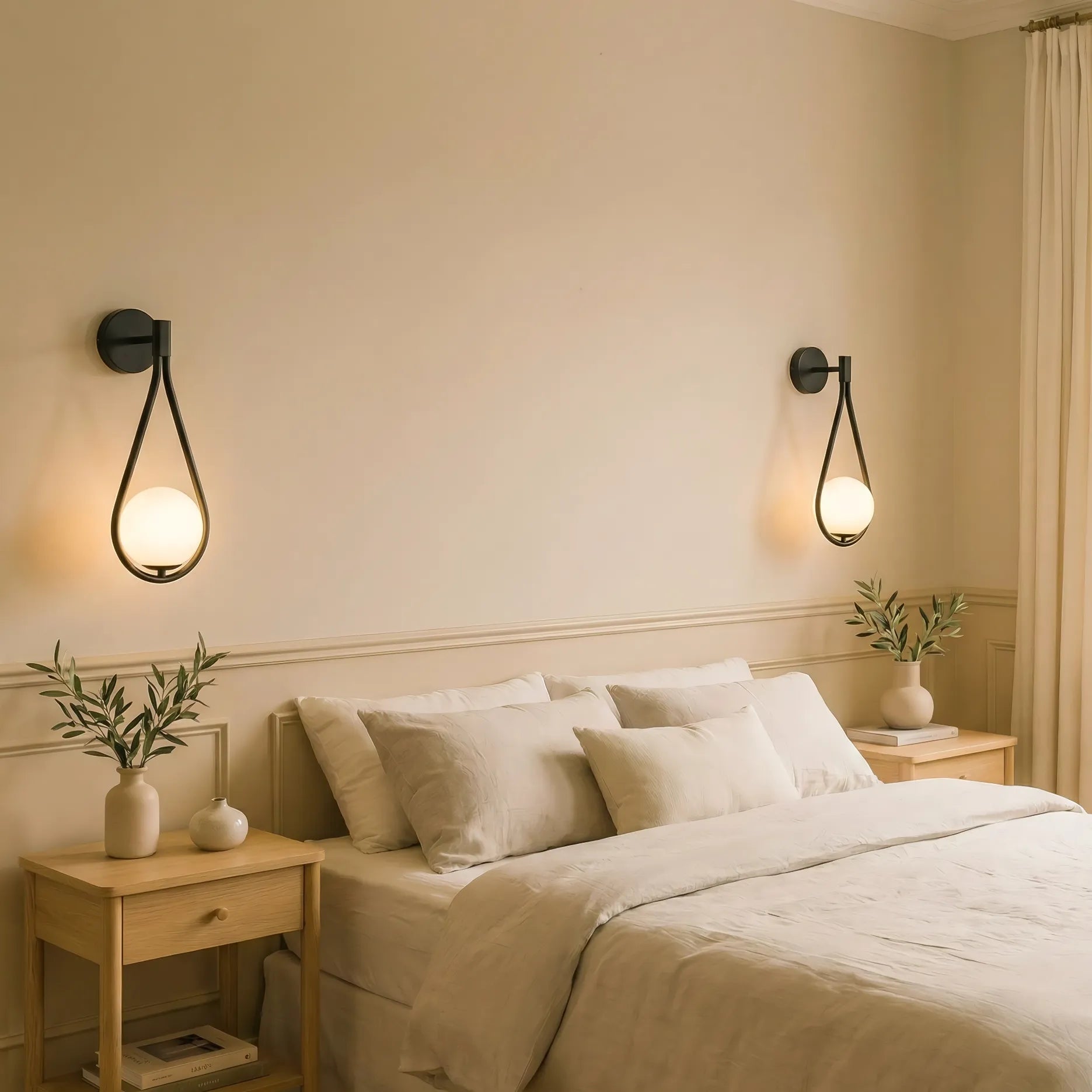 Elegante lampada da parete nordica moderna