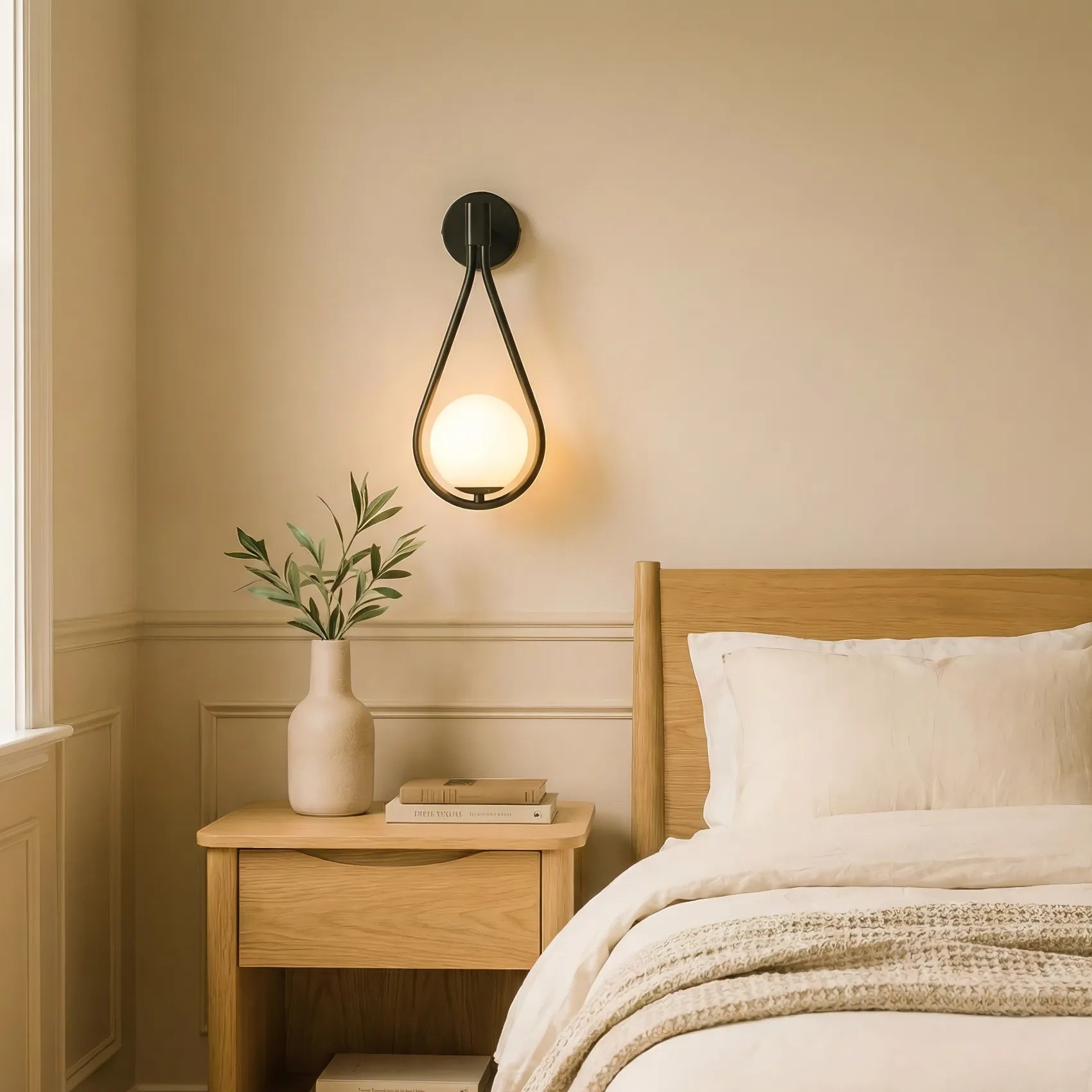 Elegante lampada da parete nordica moderna