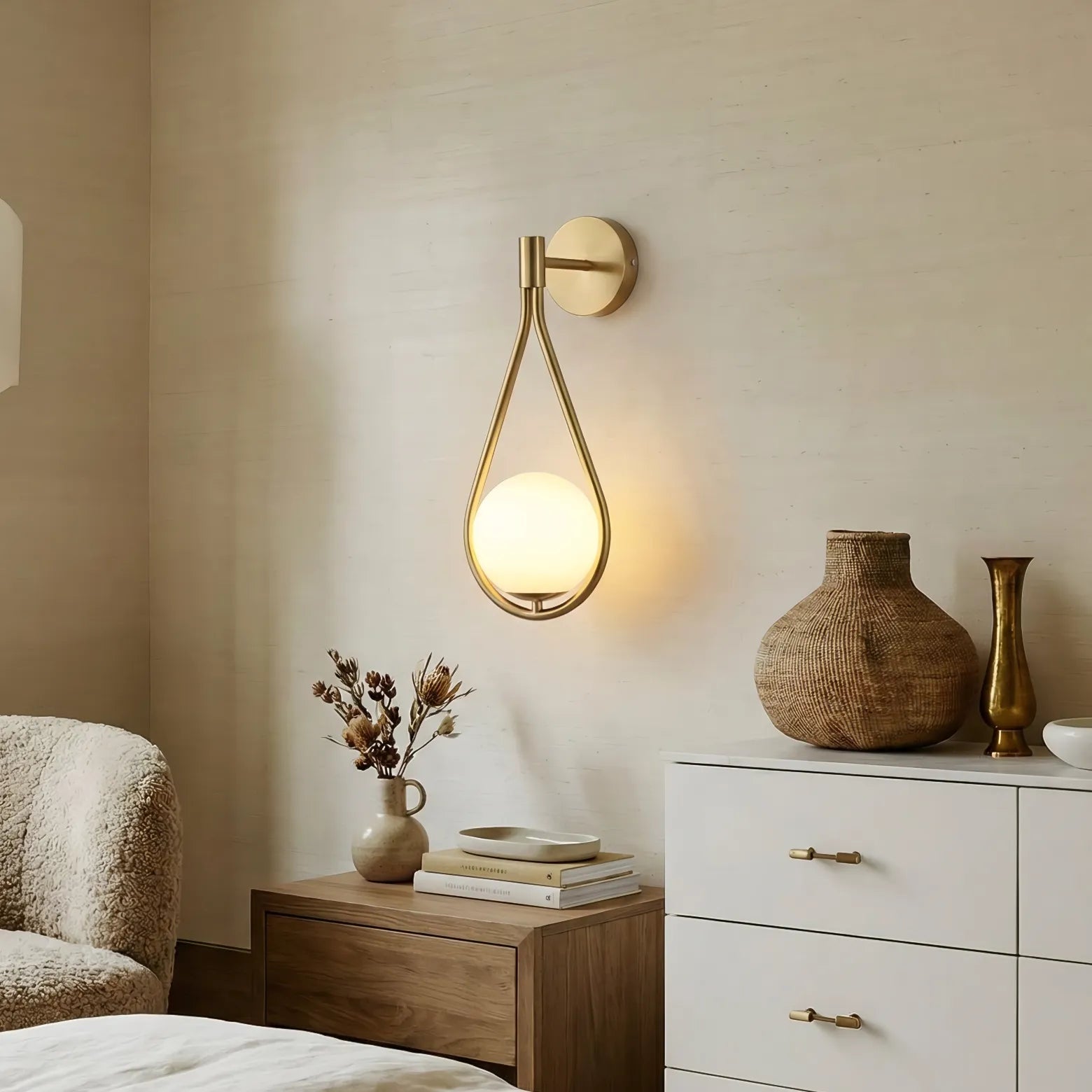 Elegante lampada da parete nordica moderna