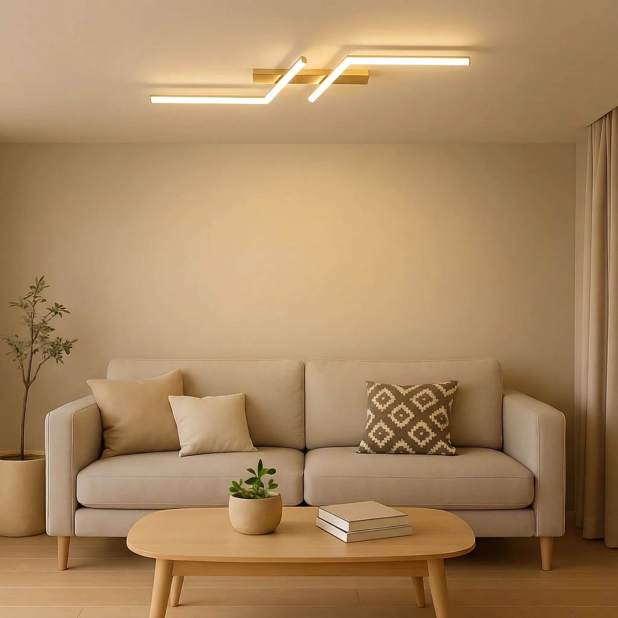 Plafonnier LED moderne simple en aluminium noir