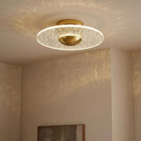 Glarefusion Modern Geometric Grain Ceiling Light
