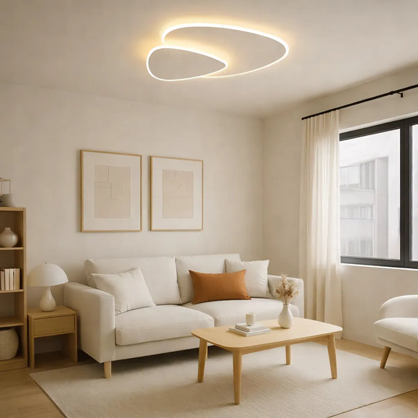 Stilfuld trekant akryl loftslampe