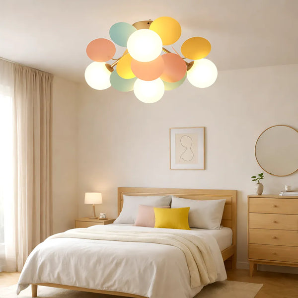 Klassisk boble-pastel akryl loftslampe