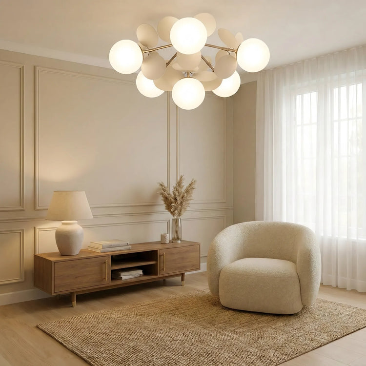 Klassisk boble-pastel akryl loftslampe