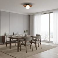 Modern Round Wooden Ceiling Light