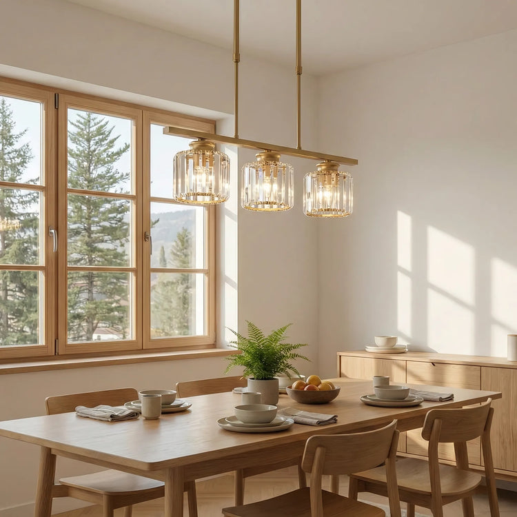 Nordisk Multi-Head Glas lysekrone