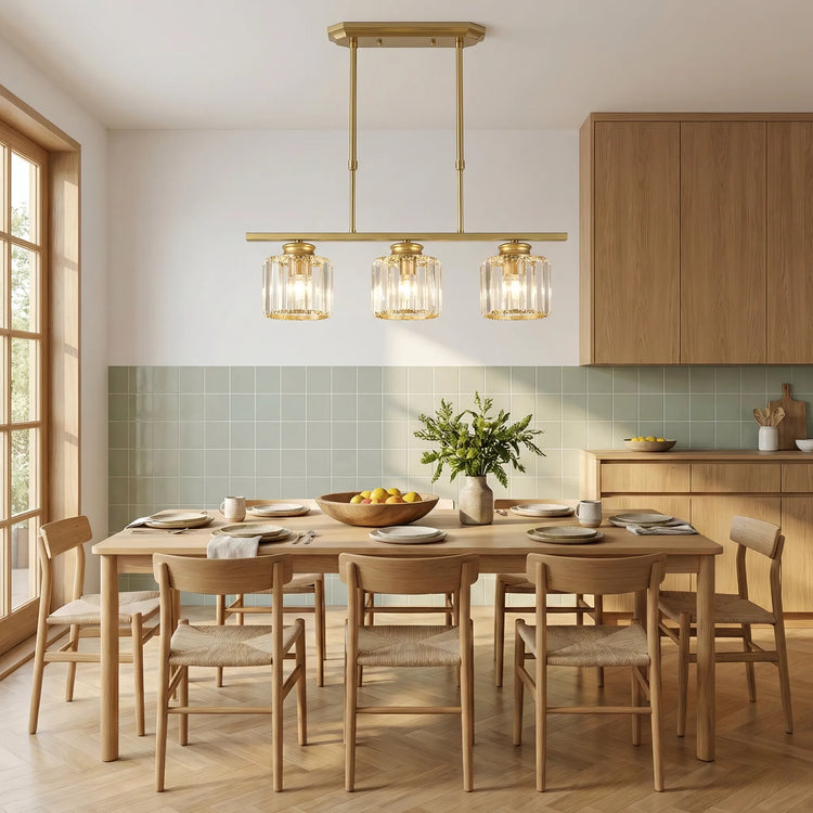 Nordisk Multi-Head Glas lysekrone