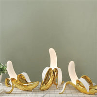 Kreativ bananbordlampe
