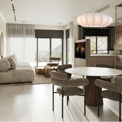 Modern Irregular Silk Pendant Light