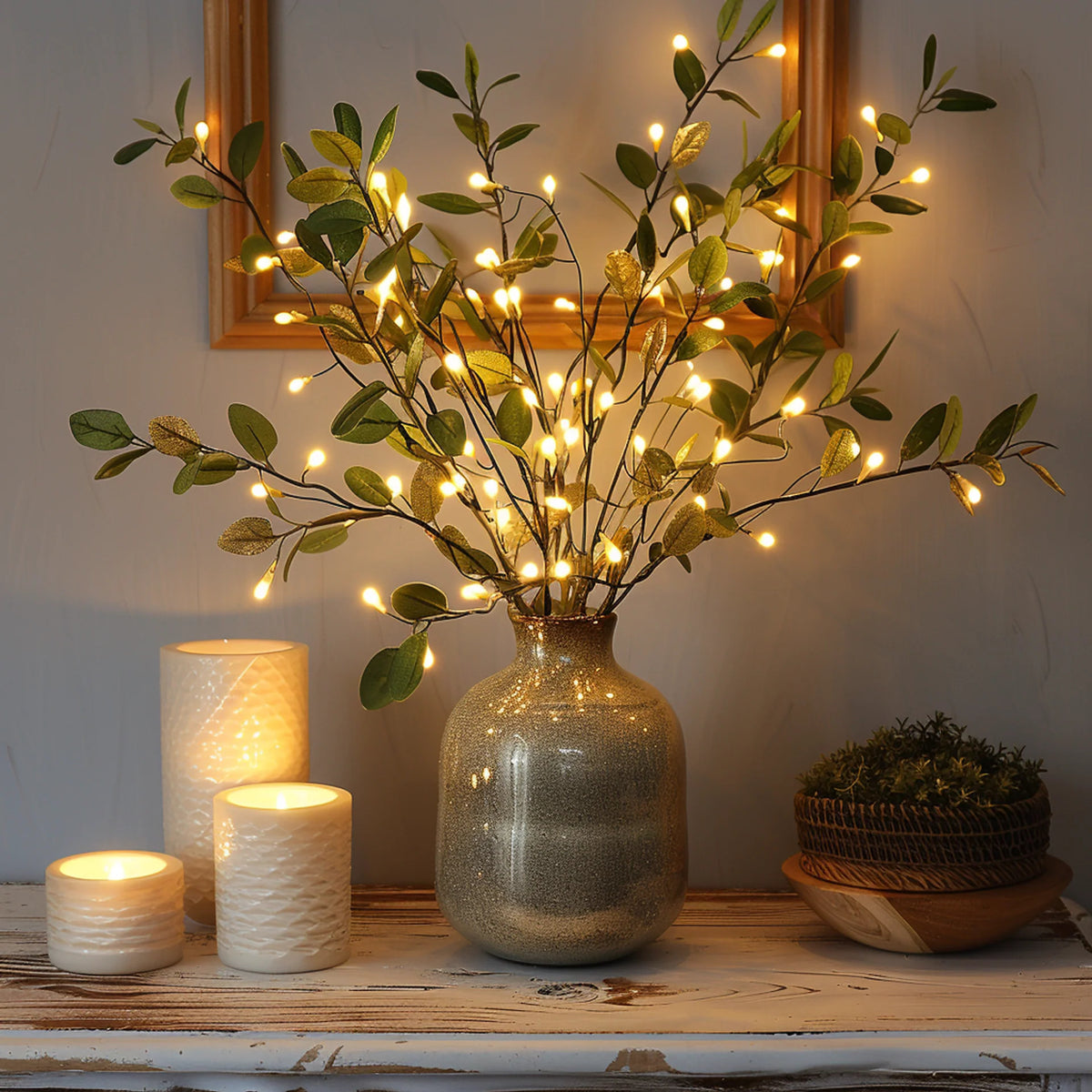 Glarefusion Olive Branch Fairy Light