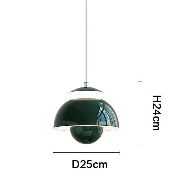 Glarefusion Nordic Retro Bud Pendant Light