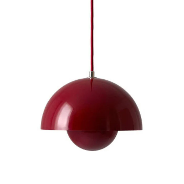 Moderna lampada a sospensione a luce rotonda colorata