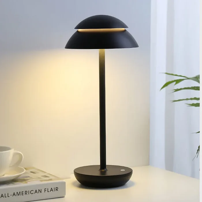 Glarefusion kreative dobbeltlags kuppelbordlampe