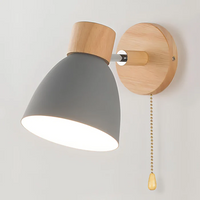 Nordic Modern Hanging Wooden Wall Lamp