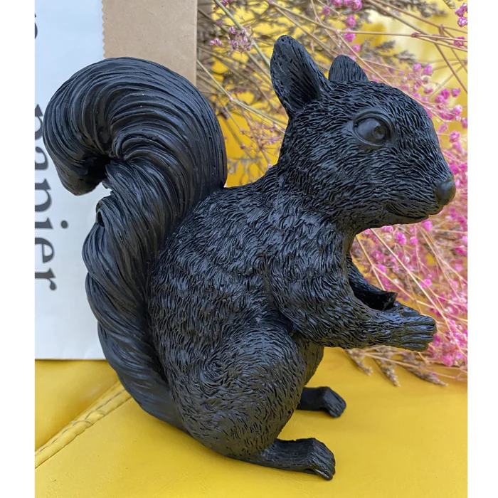 Cute Squirrel Resin Table Lamp