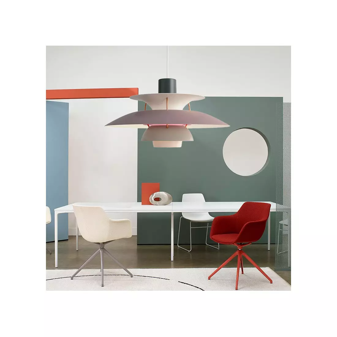 Glarefusion Multilayer Metal Pendant Light