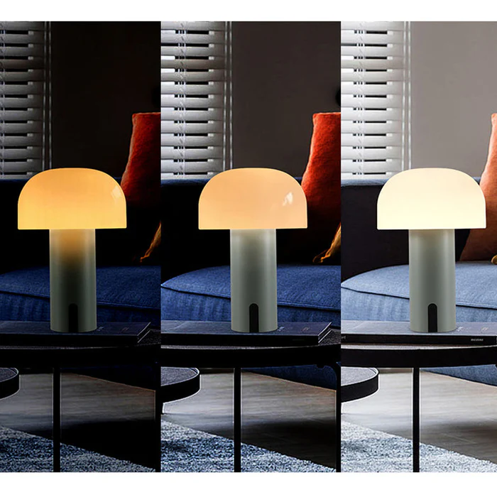 Lampada da tavolo moderna a fungo