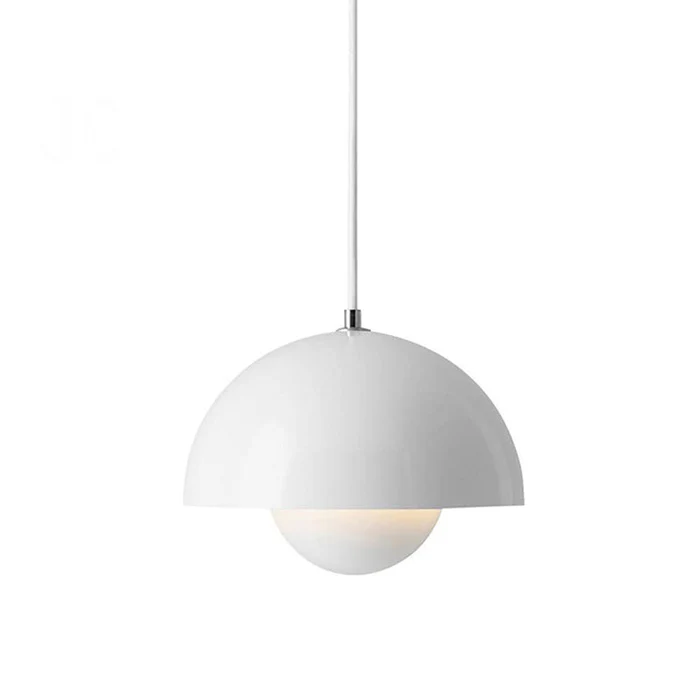 Moderna lampada a sospensione a luce rotonda colorata