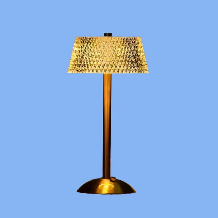 Moderne Crystal Metal Bordlampe
