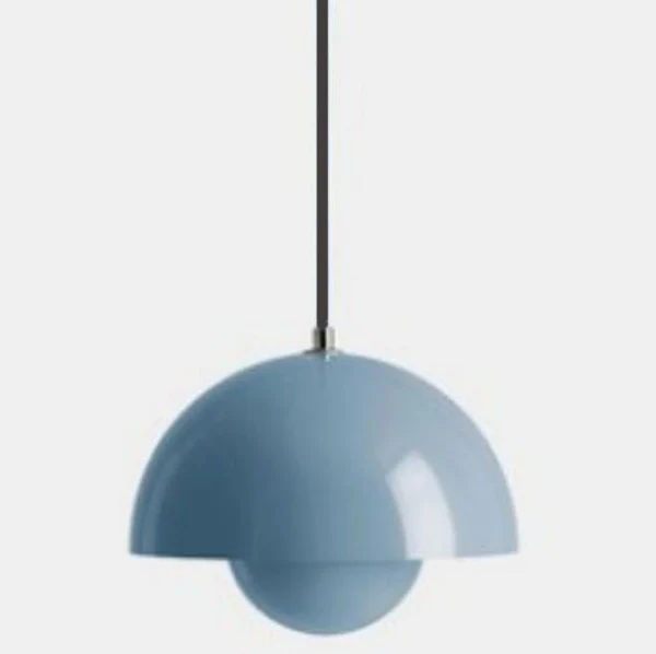 Moderna lampada a sospensione a luce rotonda colorata