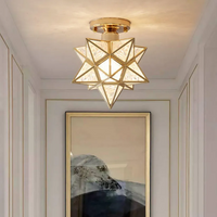 Glarefusion Vintage Star Shape Ceiling Light