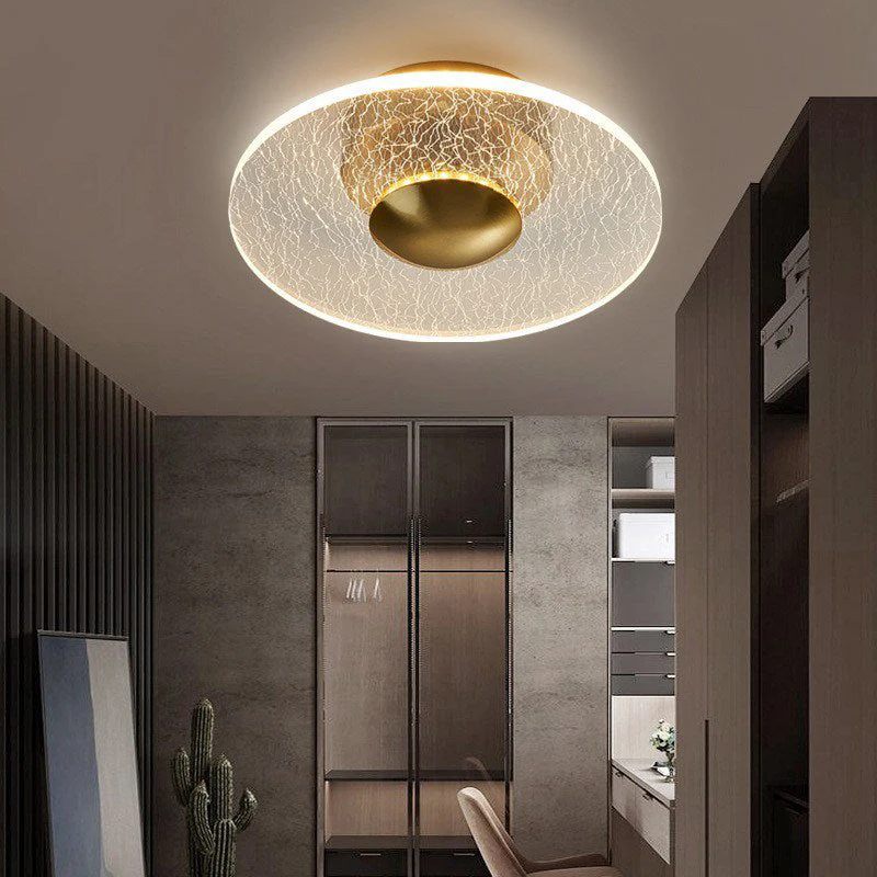 Glarefusion moderne geometrisk kornloftslampe