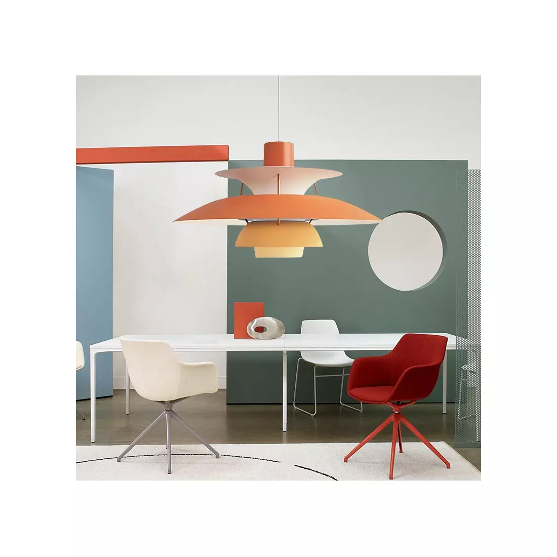 Glarefusion Multilayer Metal Pendant Light