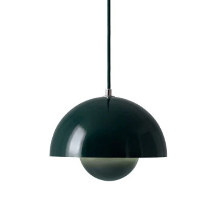 Moderna lampada a sospensione a luce rotonda colorata