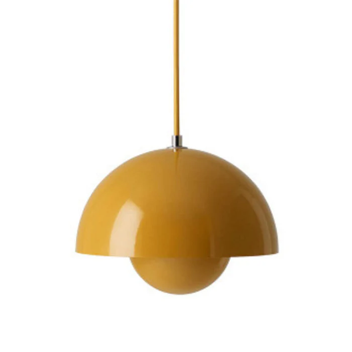 Moderna lampada a sospensione a luce rotonda colorata