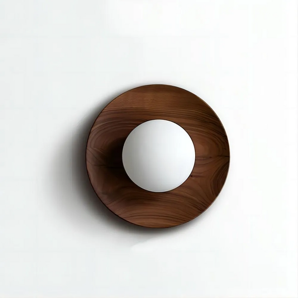 Natural Simple Wood Wall Light